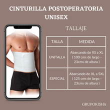 Cinturilla postoperatoria Unisex