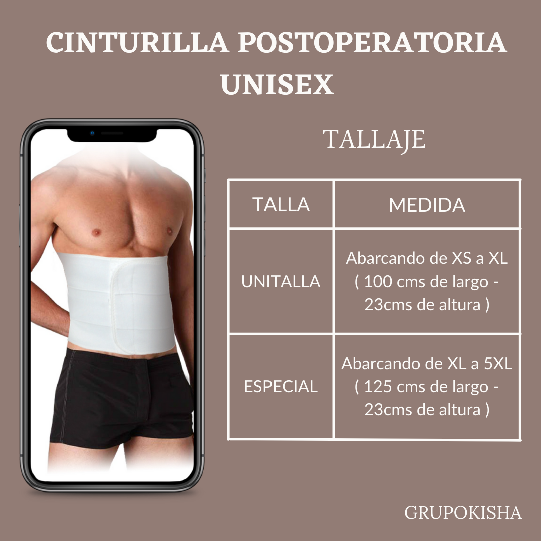Cinturilla postoperatoria Unisex