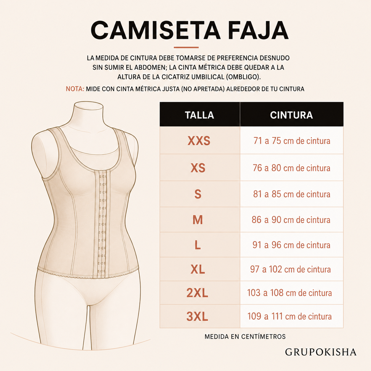 Guía de tallas
